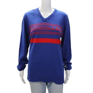 Starter Mens Crew Neck Long Sleeve Pullover Sweater Top Blue Red Size S